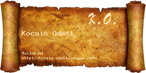 Kocsis Odett névjegykártya